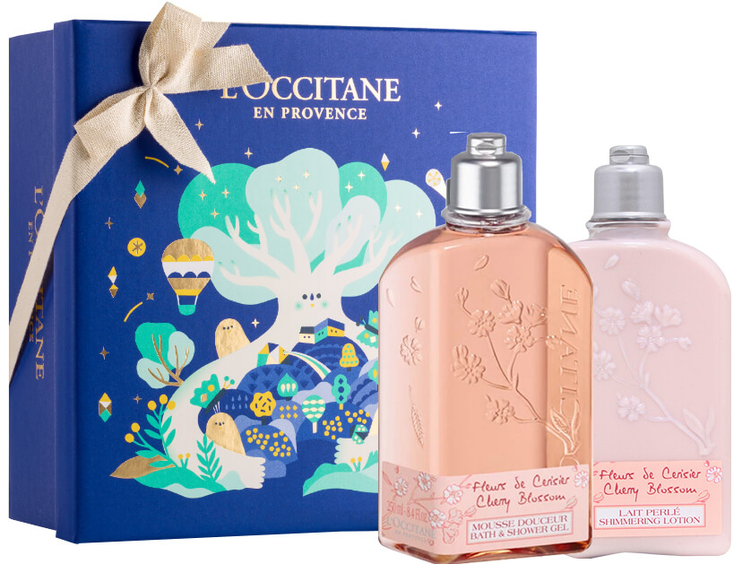 L'occitane Christmas Cherry Blossom Duo Set,L'occitane Cherry Blossom,L'Occitane Holiday set 2019,