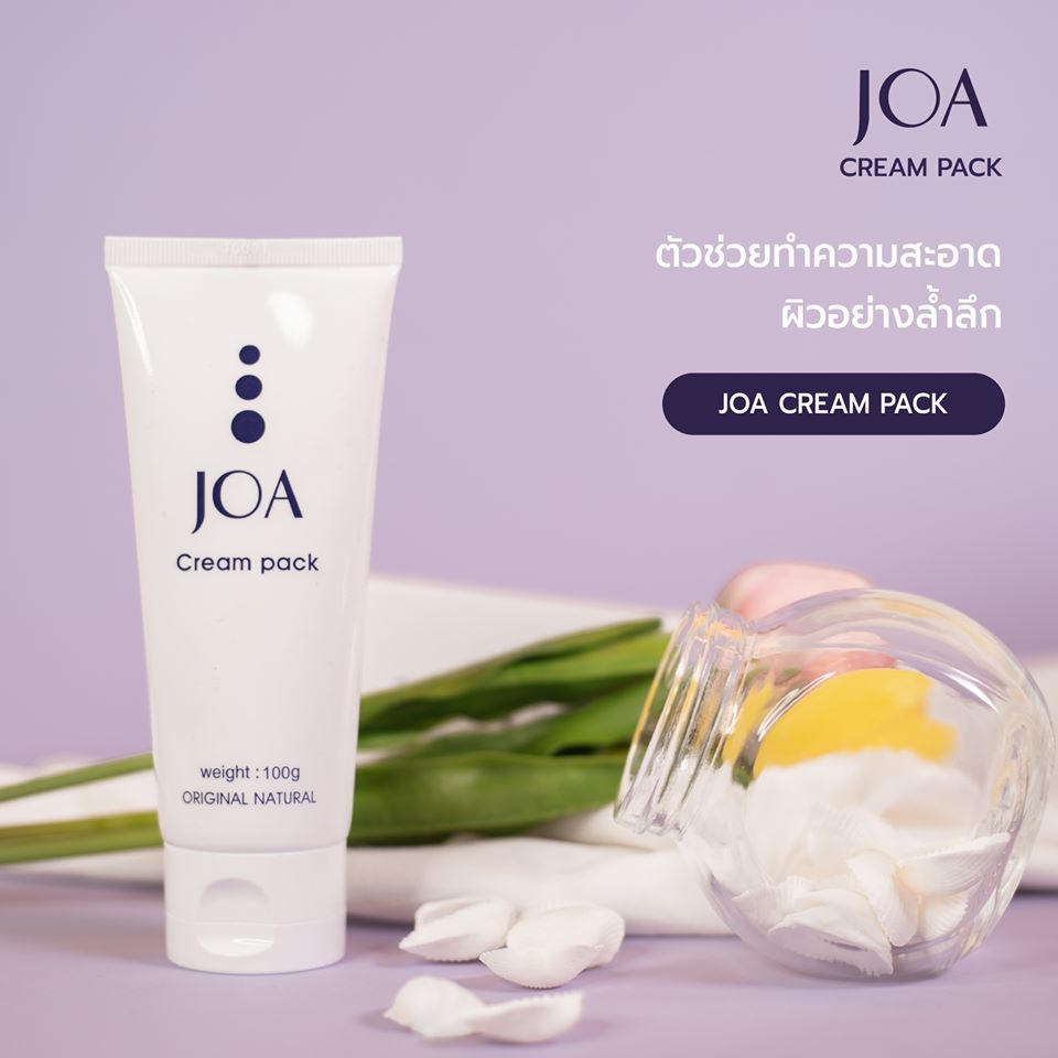 มาส์กพอกหน้า,JOA ,Cream Pack,ลดสิว,ผิวกระจ่างใส