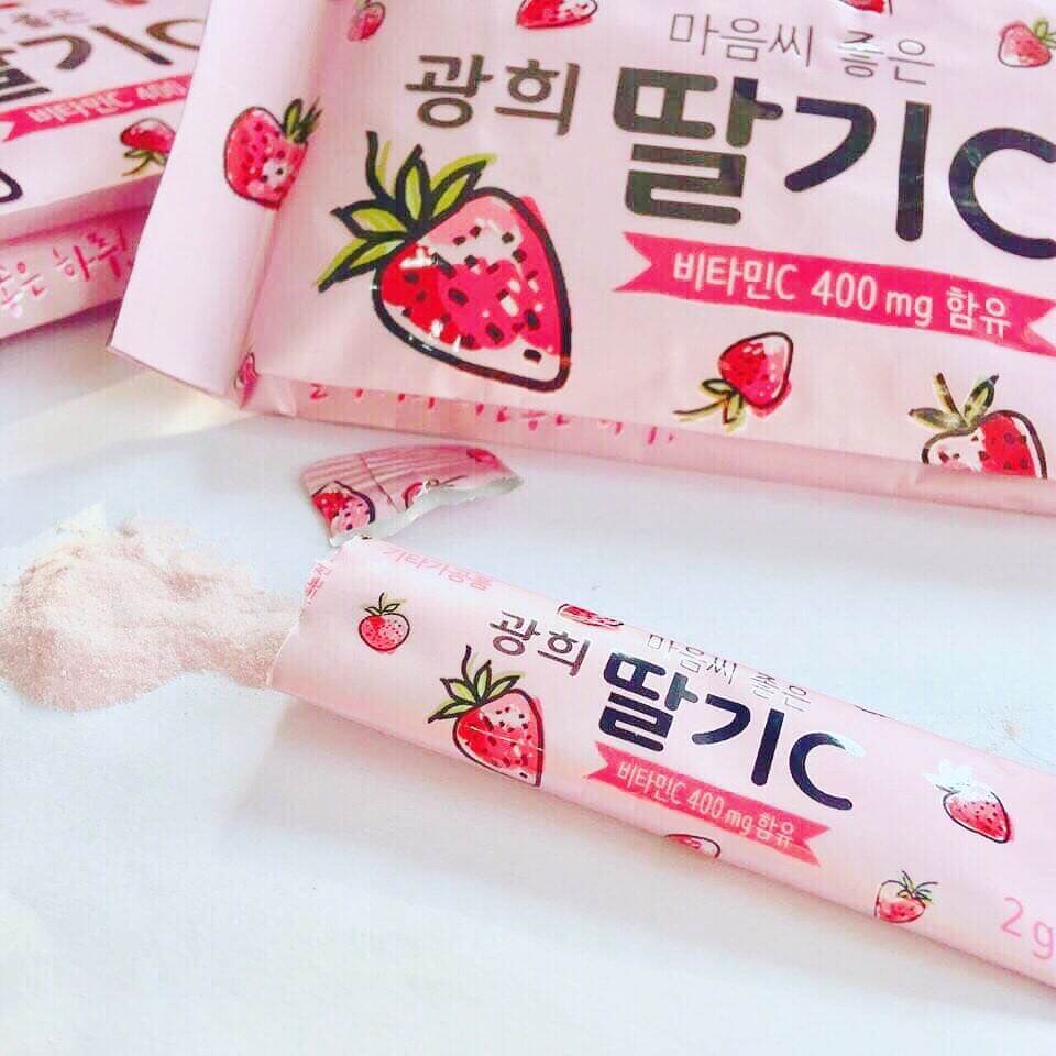 Kwanghee Strawberry Vitamin C Powder Stick,วิตามินซีเกาหลี ตัลกี, รสสตรอเบอรี่,แบบไร้น้ำตาล,ประเทศเกาหลี,วิตามินซี,วิตามิน C,แบบผงทานง่ายฉีกซองเทใส่ปากทานได้เลย,วิตามินซีเกาหลีตัลกี,วิตามินซีเกาหลีตัลกี ราคา,วิตามินซีเกาหลีตัลกี ซื้อที่ไหน,วิตามินซีเกาหลีตัลกี ราคา,ผิวขาวกระจ่างใส,