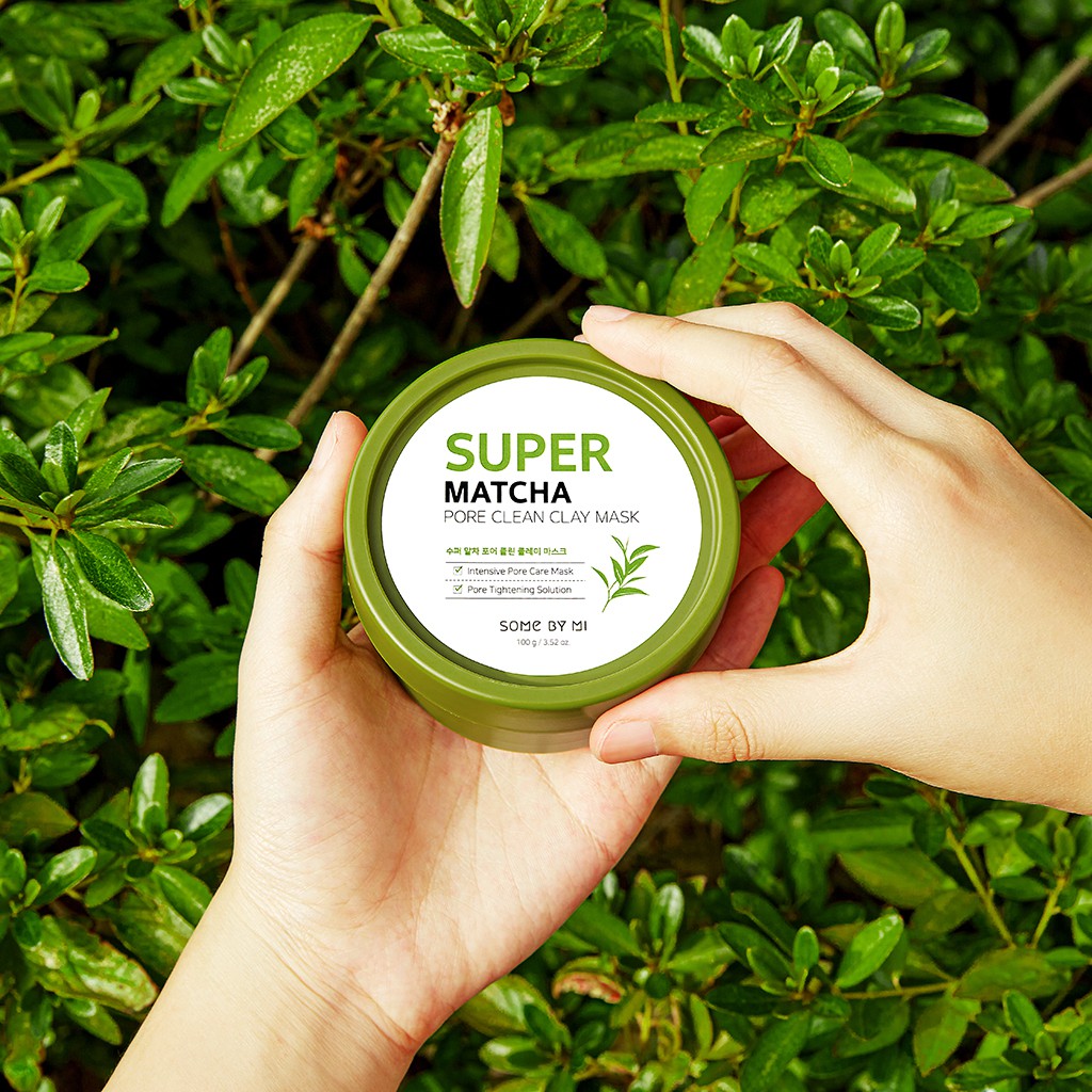 Some By Mi Super Matcha Pore Clean Clay Mask 100 g  กำจัดทุกปัญหารูขุมขน ด้วยซุปเปอร์ทมัทฉะโคลน ขจัดความมัน ขจัดสิ่งสกปรกตกค้าง กำจัดสิวเสี้ยน สิวอุดตัน ให้รูขุมขนกระชับ