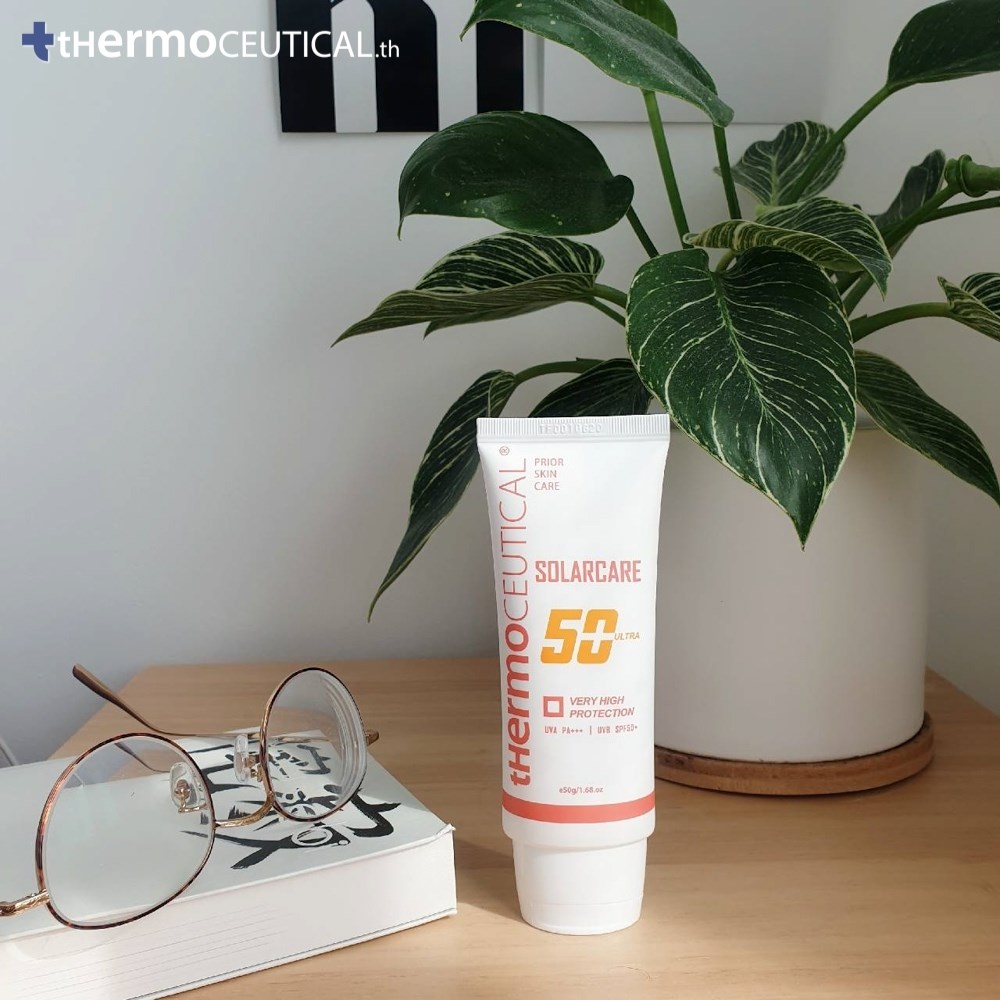 tHermoCEUTICAL SolarCare 50 Ultra 50ml ครีมกันแดดเวชสำอางจากเกาหลี SPF50+ PA+++ ทั้งปกป้อง ฟื้นบำรุง และปลอบประโลมผิวในหนึ่งเดียว พร้อม ARBUTIN ช่วยลดเลือนจุดด่างดำผิวไหม้แดดอีกด้วย