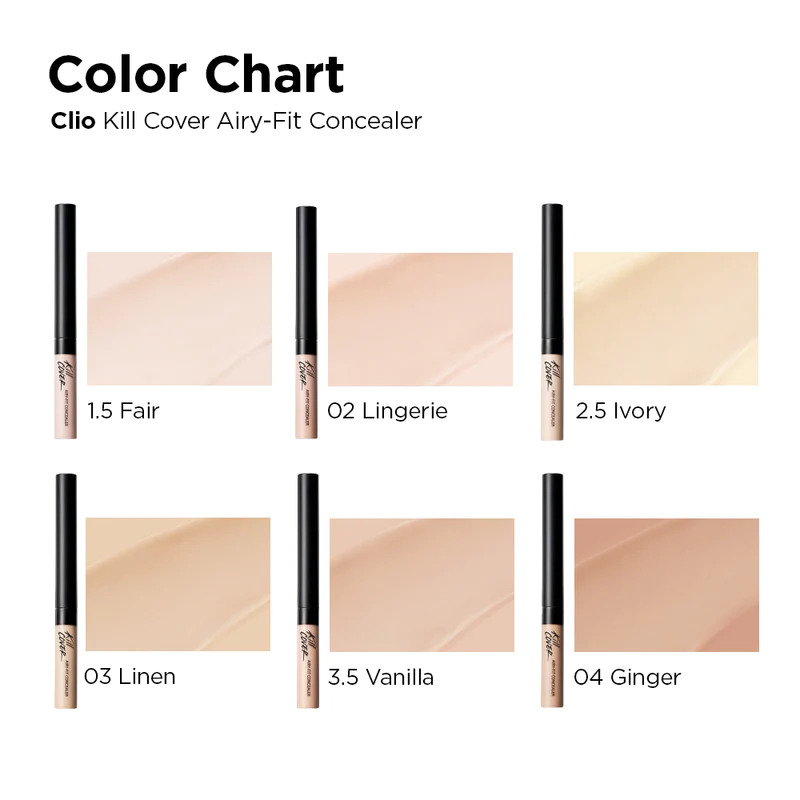 Kill Cover Airy-Fit Concealer #03 (No Box) 3g  คอนซีลเลอร์ ปกปิดแบบ Air Fit เบาสบายผ่านการยึดเกาะแบบบางที่ไม่จับตัวเป็นก้อน เกลี่ยง่าย ติดแน่นสนิท 