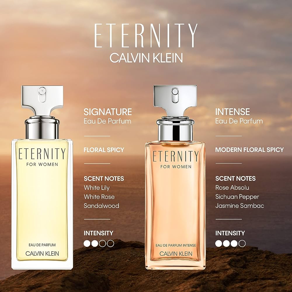 CK Eternity for women EDP 1.2 ml กลิ่นเฟรชฟลอรัล น้ำหอมดอกไม้ของผู้หญิง สร้างขึ้นสำหรับผู้หญิงโรแมนติก ช่างฝัน และมั่นใจ